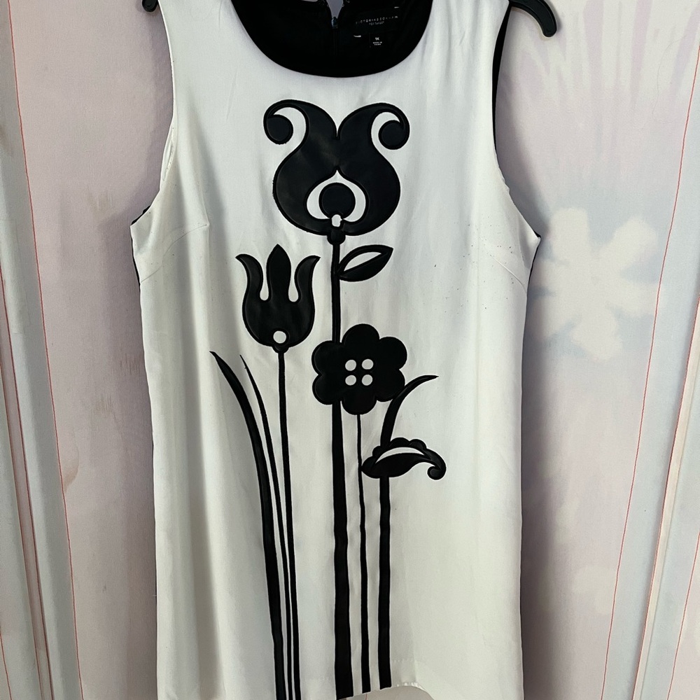 Victoria Beckham for Target Black and White Floral Mini Dress